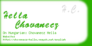 hella chovanecz business card
